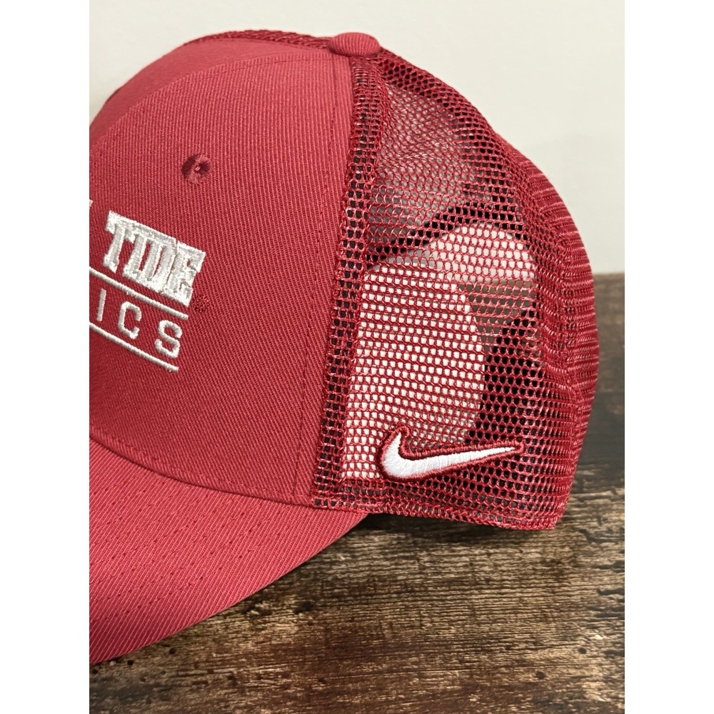 NCAA Alabama Crimson Tide Athletics Nike Rise Structured Trucker Cap Hat M/L NWT - Picture 4 of 8